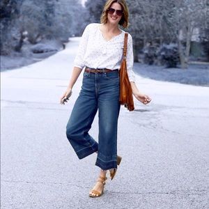 J. Crew Point Sur Wide Leg Crop Jeans